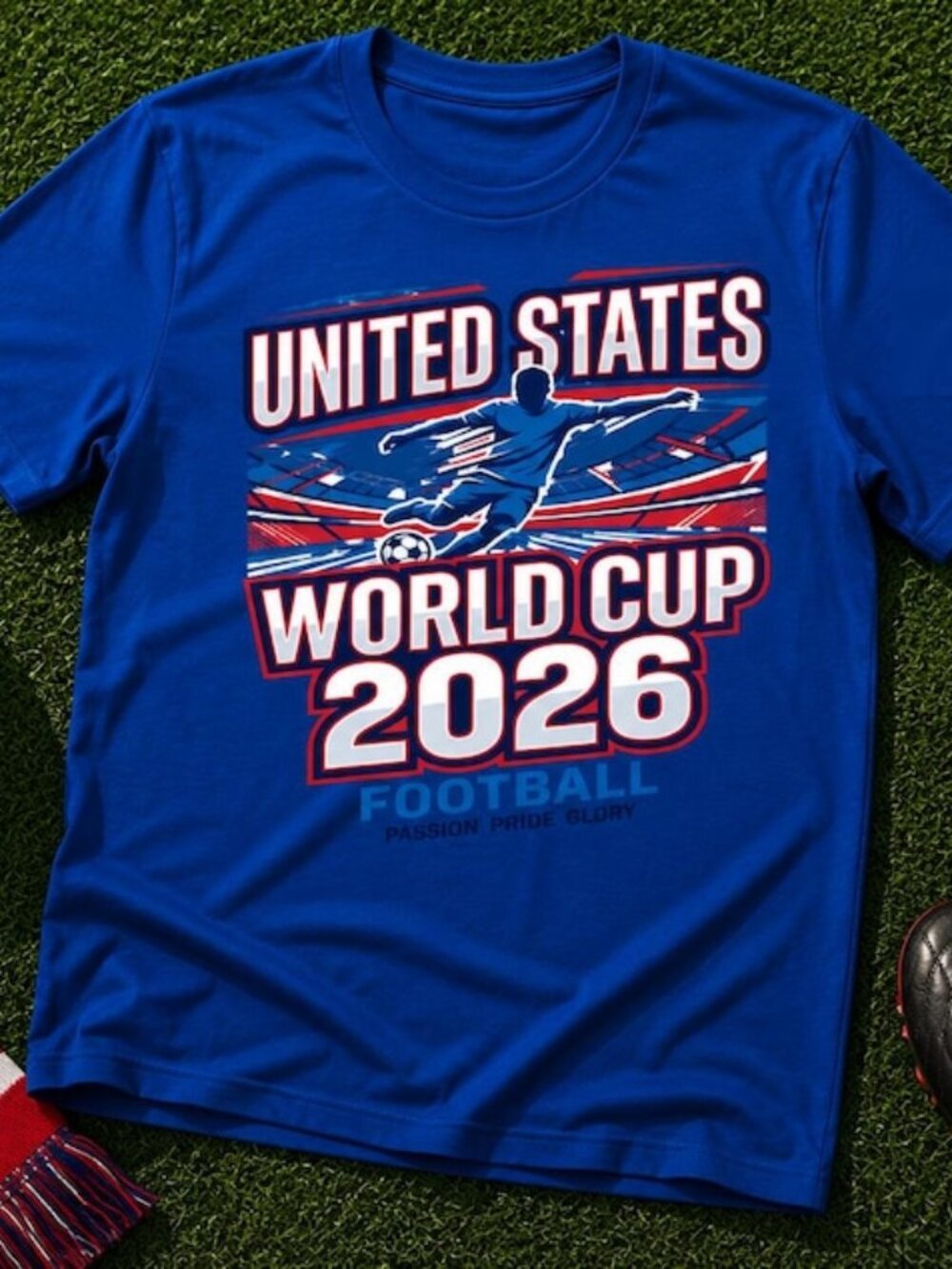 United States Football Shirt 2026, USA Soccer Fan T Shirt 287